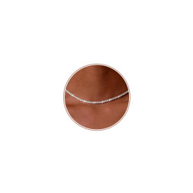CASSIECA Tennis Collier Zircon Femme Collier Or/Argent Ras du Cou Collier Chaine Argent Femme Choker Collier Simples Diamant Syn