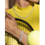 CASSIECA Tennis Collier Zircon Femme Collier Or/Argent Ras du Cou Collier Chaine Argent Femme Choker Collier Simples Diamant Syn