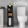 Lomojo Petite Armoire de Rangement pour Salle de Bain, Organiseur de Salle de Bain sur Pied pour Petits espaces, Fond d'angle ét