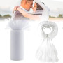 QINERSAW Tulle Blanc 30 cm x 91,5 m - Décoration Mariage, Table - Polyester - Ruban Bricolage, Tutu, Jupe, Artisanat, Fête, Cade