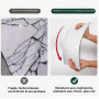 Lot de 4 miroirs autocollants pour murs, miroirs rectangulaires en acrylique HD, sans verre, incassable, pour maquillage, entraî