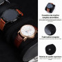 RoYiio Voyage Boîte à Montres en Cuir, Boîte de Rangement 3 Montres, Noir | Boîte Montres Voyage Portable, Classique Rétro, Cuir