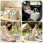 Rangement Couches Bebe Organisateur Couches Bébé Panier Bebe Rangement | Organisateur de couche Peut Contenir des Biberons Des C
