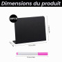 MZMing Mini Tableau Noir 20PCS Mini Ardoise Craie Plastique 10x7.5cm | Mini Panneau d'Affichage Petit Tableau Noir Effacable Réu