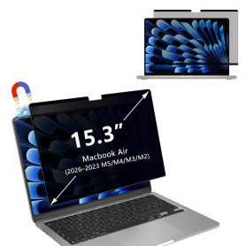 YealRed pour MacBook Air 15 pouces Film de Confidentialité, Magnétique | Mac Air 15 pouces (2026–2023 M5/M4/M3/M2), Protection O