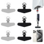 Lot de 6 Languettes d'Attache pour Cordon de Téléphone Portable, Patch Universel Sans Adhésif, Pièce de Rechange pour Sangle