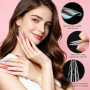 MELLIEX 240 Pièces Popit Ongle Sandwich, Forme à Ongles Moule Réutilisable Sandwich Dual Nail Form Polygel Ongle pour DIY Salon,