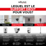 Sound Bass Support mural ERA100 orientable, noir, 1 pc | Compatible Sonos ERA100 & ERA 100 SL | Installation facile | Kit de mon