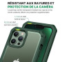 CENHUFO Anti Espion Coque iPhone 13 Pro Max, avec Protection écran Verre Trempé Anti Espion et Protecteur Caméra [HD 9H Dureté]