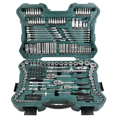 Brüder Mannesmann Jeu de clés à douille M98430 métrique 1/4 (6.3 mm), 3/8 (10 mm), 1/2 (12.5 mm) 215 pièces