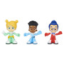 Mighty Express Lot de 3 Figurines pour Enfants - avec Piste et barrière, pour compléter Les Kits de Jeu, à partir de 3 Ans