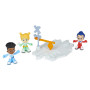 Mighty Express Lot de 3 Figurines pour Enfants - avec Piste et barrière, pour compléter Les Kits de Jeu, à partir de 3 Ans