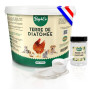 Bey&Co® Terre de Diatomée Alimentaire Blanche Non Calcinée | Hygiène Naturelle Chat, Chien, Poule, Maison, Jardin, Potager (1,5K