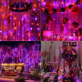 Joomer Halloween Guirlande Lumineuse Exterieure 20M 200 LED Orange Violet | Halloween Decoration Guirlande Lumière Exterieur Fic