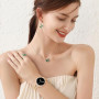 Ocaer Bracelet et boîtier en métal compatibles avec Samsung Galaxy Watch 8 40 mm 44 mm, bracelet fin magnétique en métal milanai