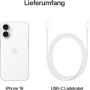 Apple iPhone 16, 128GB, Blanc (Reconditionné)