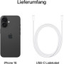 Apple iPhone 16, 128GB, Noir (Reconditionné)