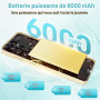 OUKITEL C68 Plus Telephone Portable 7.2"/120H, 24 GO+512 GO/TF 1TO/NFC-Bleu | Téléphone Android 15, Smartphone Débloqué 6000mAh,