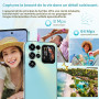 OUKITEL C68 Plus Telephone Portable 7.2"/120H, 24 GO+512 GO/TF 1TO/NFC-Bleu | Téléphone Android 15, Smartphone Débloqué 6000mAh,