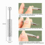 Ensemble d'outils d'insertion de piercing en acier inoxydable avec 6 aiguilles interchangeables, applicateur de boucles d'oreill