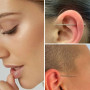 Ensemble d'outils d'insertion de piercing en acier inoxydable avec 6 aiguilles interchangeables, applicateur de boucles d'oreill