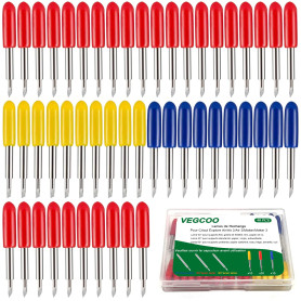 VEGCOO 40PCS Lames à Découper de Remplacement Compatible avec Cricut Explore Air 2/Air 3/Maker 3/Expression, Lames de Coupe 30/4