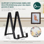 Tincogo Chevalet Support Assiette Decorative - Porte Assiette Petit | Presentoir Cadre Photo de Table- Chevalet Presentation Pla