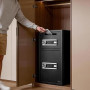 VEVOR Coffre-Fort à Double Porte, 93,45 L Armoire Sécurisée Numérique Noir | Clavier Électronique et Clé, Fente de Dépôt, Systèm