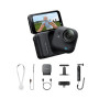 Insta360 GO Ultra Pack Créateur Noir - Caméra Vlog 4K Mains Libres | Appareil photo vidéo POV compact, caméra d'action magnétiqu