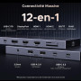 UGREEN Revodok Pro 3121 Hub USB C 12 en 1 Docking Station Triple Affichage | Double HDMI 4K60Hz, 1 DisplayPort 4K120Hz, 10Gbps, 