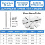 meite Clous de Finition Brad Galvanisés Type 18G/15 mm, Lot de 1000 | Clou pour Cloueuse 18G, pour Plinthes, Moulures, Meubles e