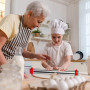 WinGluge 35cm Rouleau a Patisserie Ajustable avec Anneaux Amovibles | Rouleaux à Pâtisserie en Acier Inoxydable, Rouleau à Pâtis