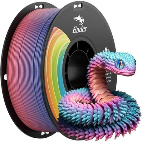 Creality Ender-PLA+ Filament 1.75mm, Forte Ténacité sans Casse, 1KG Bobine Filament PLA Plus pour Imprimantes 3D, Neatly Wound &