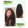 Half Wig Human Hair 20 Pouces Bouclée Perruque Demi Tete 180 Densité Water Wave Glueless Wig 3 In 1 Seamless Flip Over Drawstrin
