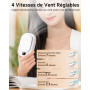 ViSSKO Ventilateur de Taille Portable, Ventilateur à Pince pour la Taille 2000mAh, 4 Vitesses Réglables, Ventilateur de Ceinture