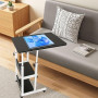 XUANYU Table de Lit pour Ordinateur Portable, Table d'ordinateur avec Roulette Verrouillables, Réglable en Hauteur, Bureau Debou