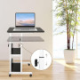XUANYU Table de Lit pour Ordinateur Portable, Table d'ordinateur avec Roulette Verrouillables, Réglable en Hauteur, Bureau Debou