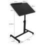 XUANYU Table Roulante de Lit Canapé avec Panneau Inclinable Table d'ordinateur pour Lit Canapé Fauteuil Tablette Médicale Réglab