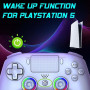 Subsonic - Manette sans Fil pour PS5 et PC - LED RGB - Blanche | Ergonomique, LED Programmables, Fonction Vibration, Pavé Tactil