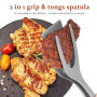 3 Pièces Pinces Spatule pour Œuf au Plat, PP Léger Compact | Antiadhésif, Facile à Nettoyer, Usage la Cuisine et Restaurant, For