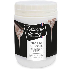 Épicerie du Chef - Sirop de Glucose Pâtissier 1kg - Prêt à l’emploi - Pour Pâtisseries, Desserts, Confiseries & Glaces - Fabriqu