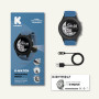 KIDYWOLF - K-Watch Bleue - Montre Interactive Enfant OLED 8ans+ | Écran tactile, 10 modes sport, suivi d'activité et sommeil, ré