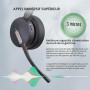 Yealink BH70 Dual Casque Bluetooth sans Fil avec Micro, Certifié Teams | 3 Micros IA de bruit, 35h Batterie, USB C/A Dongle p...