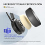 Yealink BH70 Dual Casque Bluetooth sans Fil avec Micro, Certifié Teams | 3 Micros IA de bruit, 35h Batterie, USB C/A Dongle p...