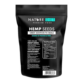 Nature Diet Graines de Chanvre Décortiquées, 1000 g, Riches en Protéines | Riches en Acides Gras, Véganes et Compatibles Keto, N