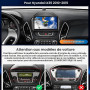 CAMECHO Carplay Autoradio pour Hyundai ix35 2010-2015 | CarPlay/Android Auto Sans fil, 10" HD IPS, Son DSP, Plug&Play, FM RDS BT