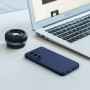 Oududianzi-Coque pour Samsung Galaxy S26 5G Silicone Liquide, Bleu Nuit | Intérieur Microfibre, Housse Protection Antichoc, Étui