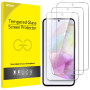JETech Verre Trempé pour Samsung Galaxy A35, Lot de 3 | Transparent HD, Protection D'écran Anti-Rayures