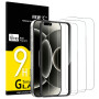 NEW'C Verre Trempé pour iPhone 18 Pro 6,3 Pouces,Vitre Protection Écran | Lot de 3, Transparent, 6,3 pouces, Outil d'installatio