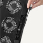 Amazon Basics Support de Refroidissement pour Ordinateur Portable avec 6 Ventilateurs Silencieux, pour Ordinateurs Portables de 